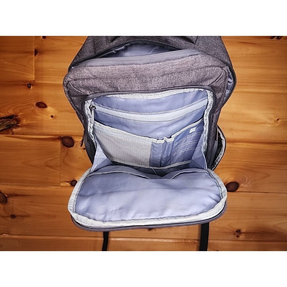 KROSER 17 Inch Travel Computer Backpack Gray Charger Cable - Picture 3 of 11